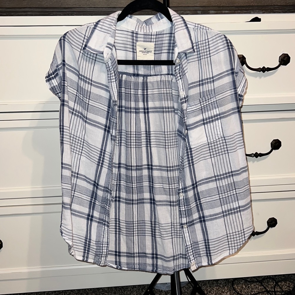American Eagle Flannel Shirt/Vest